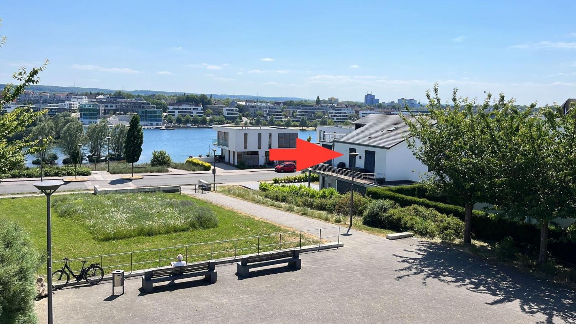 Haus Mit Panoramablick Auf Den Phoenixsee Dortmund Eksteriør billede